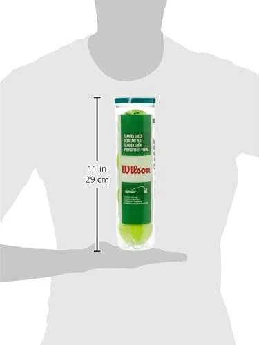 WILSON STARTER Žalias teniso kamuoliukai (4 kam.)