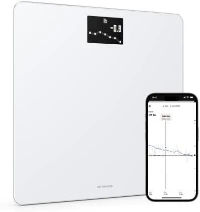 Withings Body išmaniosios svarstyklės, baltos spalvos (WBS06-White-All-Inter)