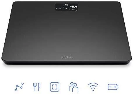 Withings Body išmaniosios svarstyklės, juodos spalvos (WBS06-Black-All-Inter)
