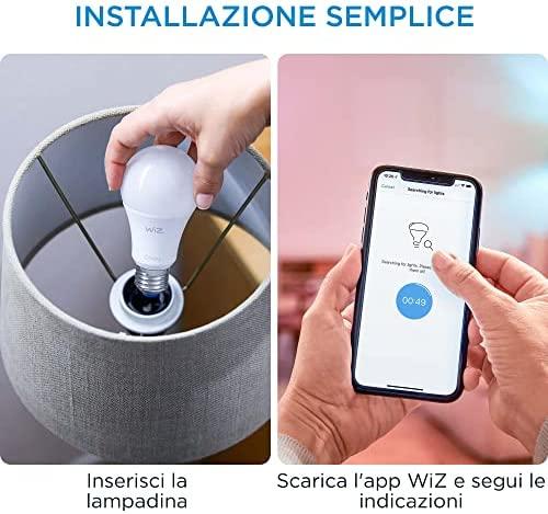 Nezatříděno „Signify WiZ Baltas & Color“ 60 W E27 A60 „Standardform 1er“ + nuotolinio valdymo pultas