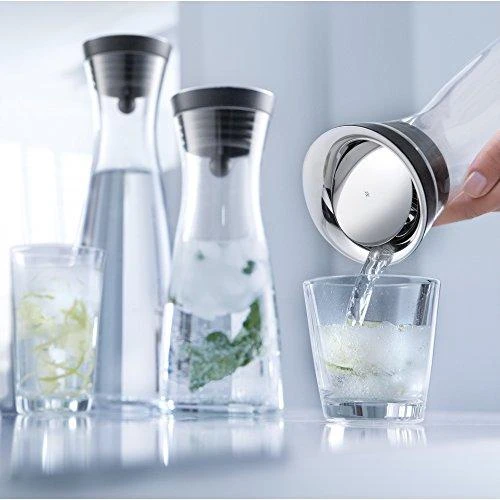WMF Vanduo dekanteris su CloseUp kamščiu, 1,5L, Juodas,