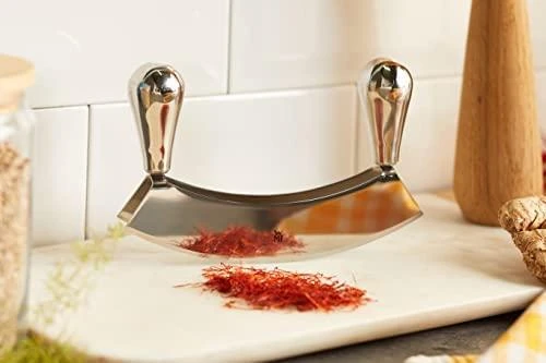 WMF dviejų ašmenų pjaustymo peilis 18 cm pjautuvo forma