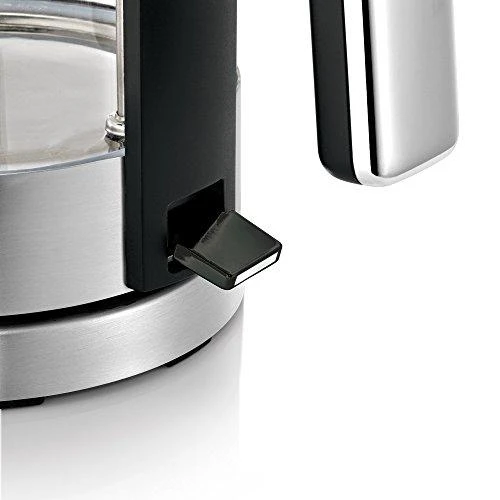 WMF 413150011 LONO Standard virdulys, Glass, Nerūdijantis plienas/Juodas, 3000 W, 360° rotational base, 1.7 L
