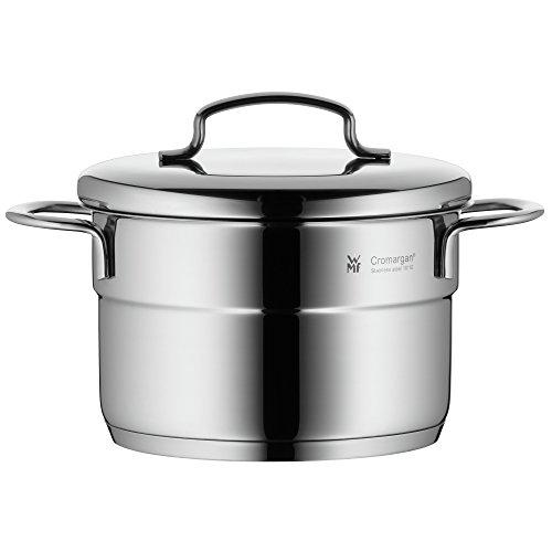 WMF Puodas su dangčiu, aukštas Mini 14 cm, 1,3l, plieno, dujų indukcija