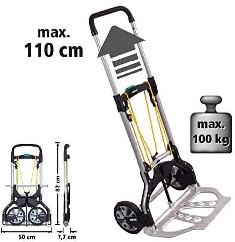 Wolfcraft Transport vežimėlis TS850 sulankstomas max 100kg (5501000)