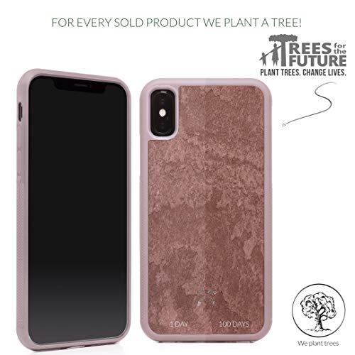 „Woodcessories Stone Collection“ ekologiškas dėklas „iPhone Xs Max“ – raudonas, kanjono raudonumo, sto058