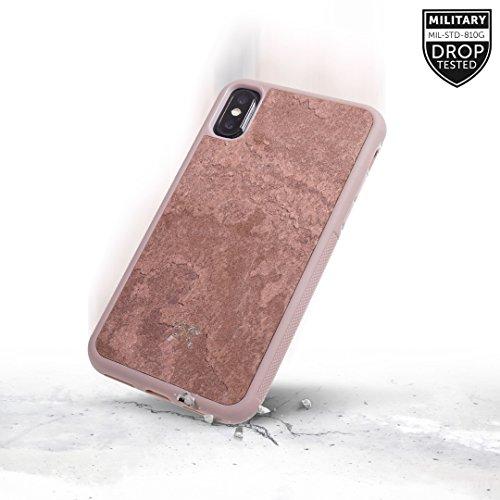 „Woodcessories Stone Collection“ ekologiškas dėklas „iPhone Xs Max“ – raudonas, kanjono raudonumo, sto058