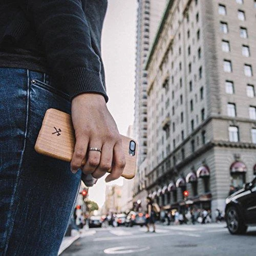 Dėklas „Woodcessories EcoCase Cevlar iPhone X“ riešuto spalvos „eco210“