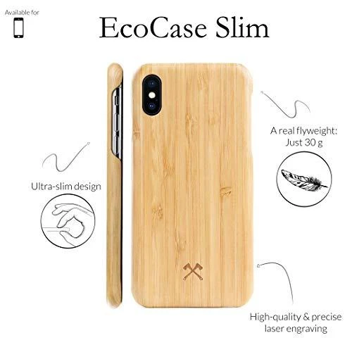 „Woodcessories Slim Series EcoCase iPhone Xs Max“ bambukinis dėklas eco276