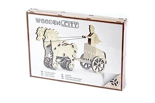 Dėlionė WOODEN CITY 3D Medinis Modelis Romainų Raitelis - Ekologiškas