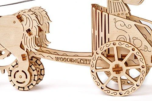 Dėlionė WOODEN CITY 3D Medinis Modelis Romainų Raitelis - Ekologiškas