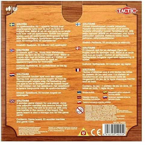 „Tactic Wooden Classic Solitaire“ – 14025