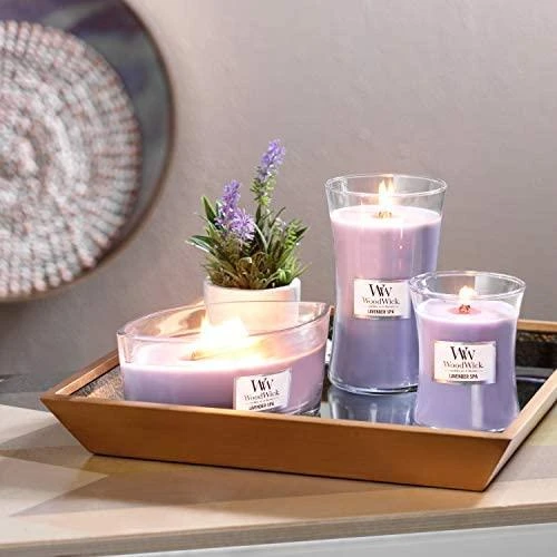 WoodWick Aromatinė žvakė (Lavender Spa), 453,6 g