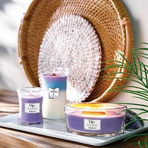 WoodWick Aromatinė žvakė (Lavender Spa), 453,6 g