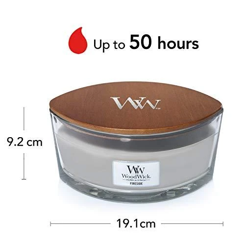 WoodWick Aromatinė žvakė (Fireside), 453,6 g