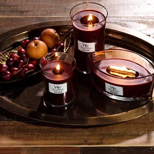 WoodWick Aromatinė žvakė (Black Cherry), 453,6 g