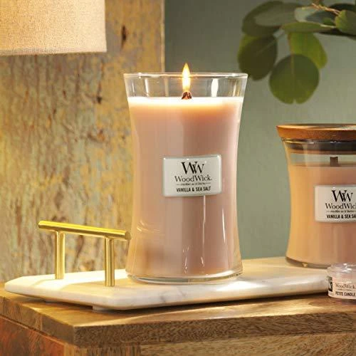 WoodWick Aromatinė žvakė (Vanilla & Sea Salt), 609,5 g