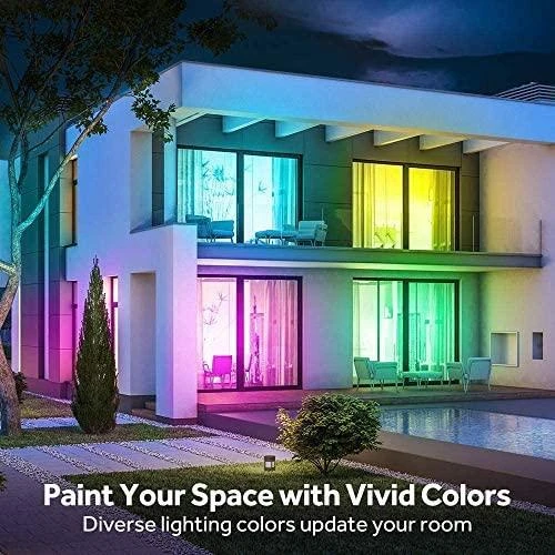 LED juostos komplektas su Wi-Fi valdikliu ir maitinimo šaltiniu, RGB+WW, 5m, 24W, 1000lm, TUYA / Smart Life, WOOX