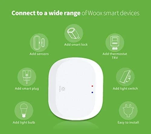 Išmanių termostatų komplektas, 2x termostatai + ZigBee - Wi-Fi stotelė, TUYA, valdomas programėle, WOOX
