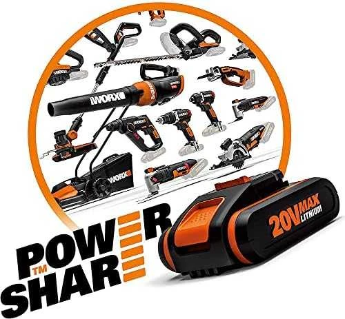 Plovykla Worx 20V Hydroshot WG620E; 20 V; 1x2,0 Ah akum.