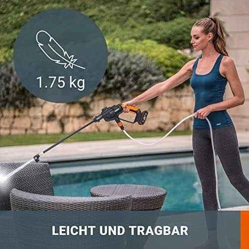 Plovykla Worx 20V Hydroshot WG620E; 20 V; 1x2,0 Ah akum.