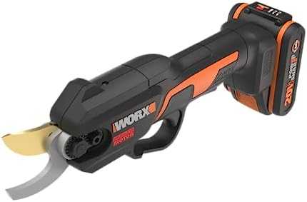 WORX 20V 25 mm akumuliatorinės bešepetėlinės genėjimo žirklės - su akumuliatoriumi ir įkrovikliu (WG330E)