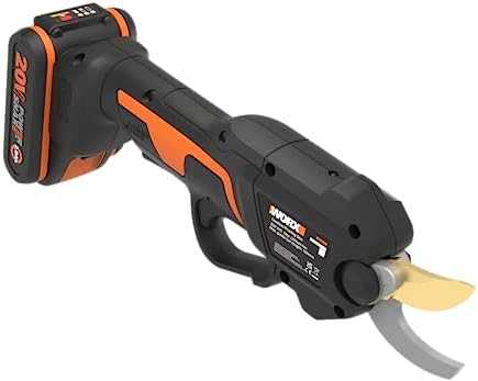 WORX 20V 25 mm akumuliatorinės bešepetėlinės genėjimo žirklės - su akumuliatoriumi ir įkrovikliu (WG330E)