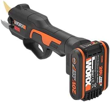 WORX 20V 25 mm akumuliatorinės bešepetėlinės genėjimo žirklės - su akumuliatoriumi ir įkrovikliu (WG330E)