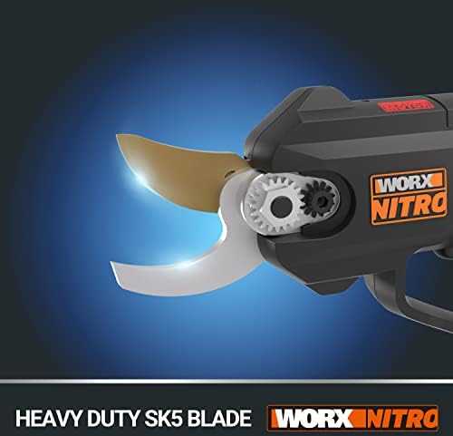 WORX 20V 25 mm akumuliatorinės bešepetėlinės genėjimo žirklės - su akumuliatoriumi ir įkrovikliu (WG330E)