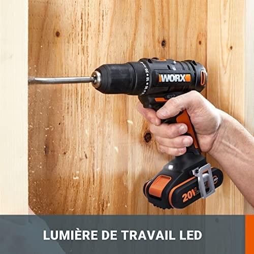 WORX Akumuliatorinis gręžtuvas WX108 20V 2x2.0Ah