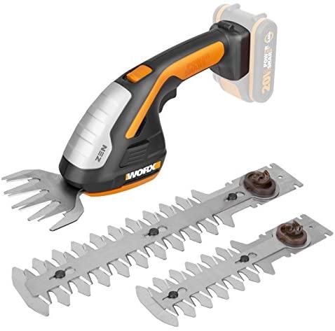 Žirklės žolei ir šakoms 20V 10/12/20cm, be pakrovėjoWORX