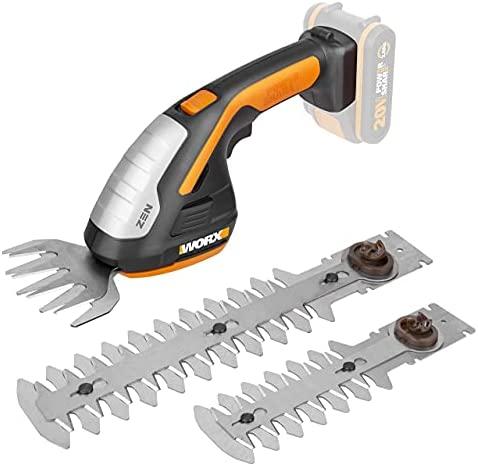 Žirklės žolei ir šakoms 20V 10/12/20cm, be pakrovėjoWORX