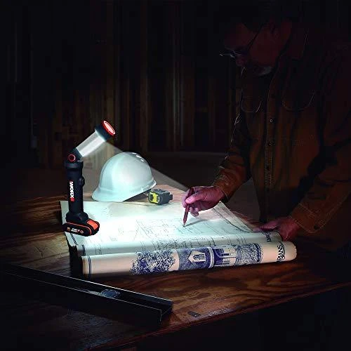 WORX daugiafunkcinė LED lempa, 20V, 120–510 liumenų, WX027.9