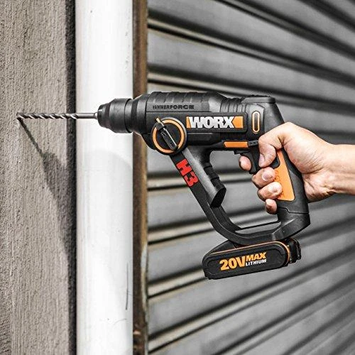 WORX WX390.9 perforatorius gręžimo procese