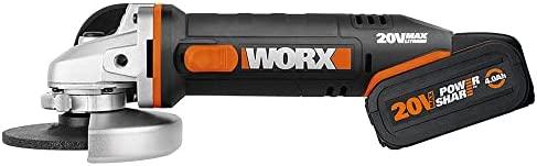Kampinis šlifuoklis Worx WX803; 20 V; 1x4,0 Ah akum.
