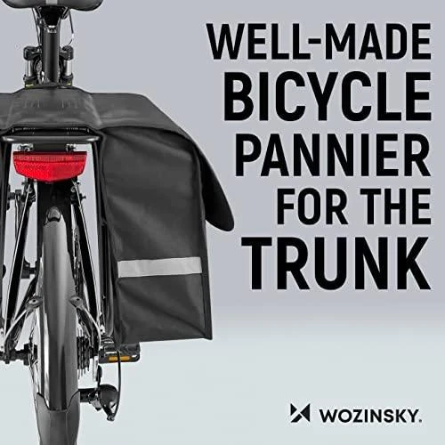 Wozinsky dviračių dėtuvė dviguba 28 l juoda (WBB34BK)