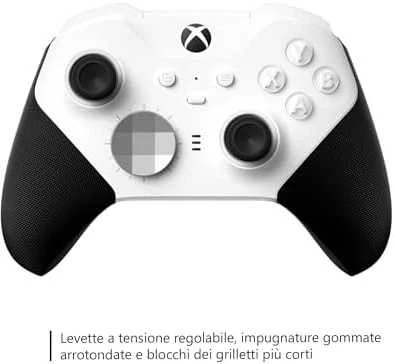 Žaidimų pultas Microsoft Xbox Elite Wireless Series 2 – Core Juodas, Baltas Bluetooth/USB Gamepad Analogue / Digital PC, Xbox One