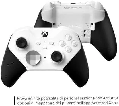 Žaidimų pultas Microsoft Xbox Elite Wireless Series 2 – Core Juodas, Baltas Bluetooth/USB Gamepad Analogue / Digital PC, Xbox One