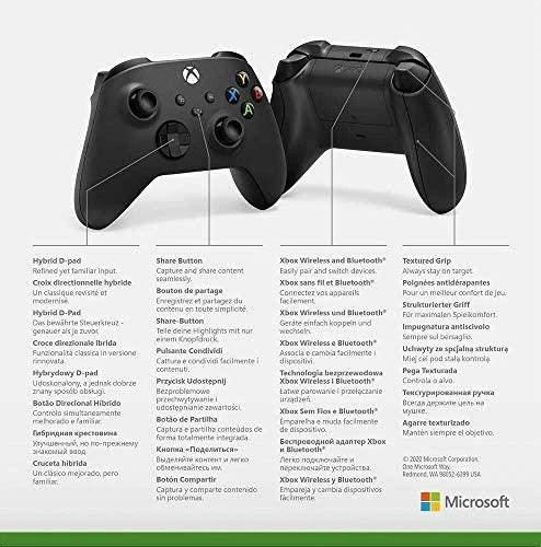 Microsoft XBOX Series belaidis valdiklis (Carbon Juodas)