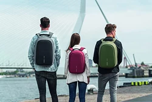 Kuprinė su apsauga nuo vagių XD Design Bobby Hero Regular, Žalios spalvos
