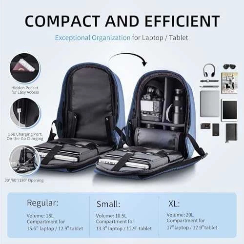 XD Design Kuprinė su apsauga nuo vagių Bobby Hero Regular (Juoda)