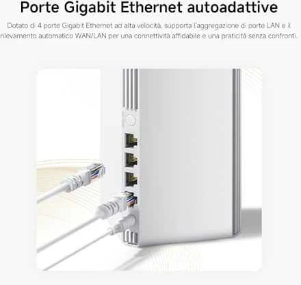 Maršrutizatorius Xiaomi Mesh System AX3000 NE (3 vnt.), Baltos spalvos