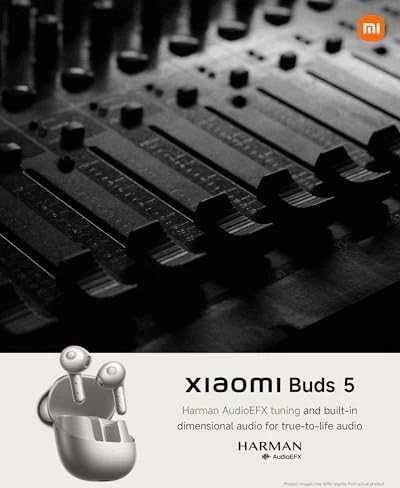 Belaidės ausinės Xiaomi Buds 5, Baltos