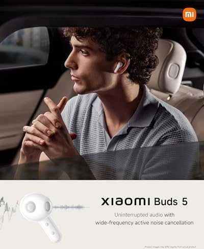 Belaidės ausinės Xiaomi Buds 5, Baltos