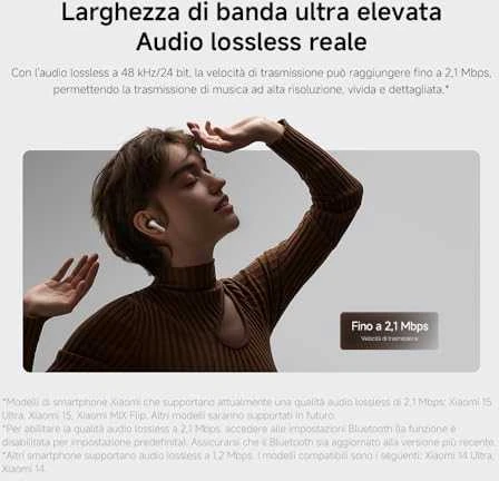 Belaidės ausinės Xiaomi Buds 5 Pro, Titano spalvos