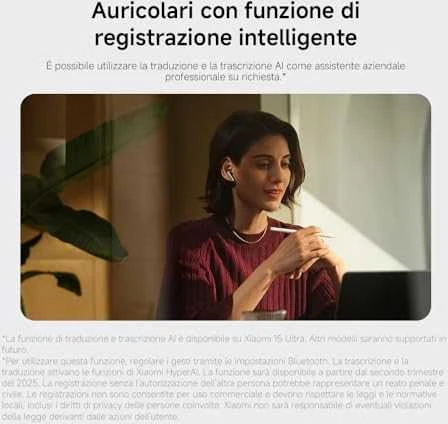 Belaidės ausinės Xiaomi Buds 5 Pro, Titano spalvos
