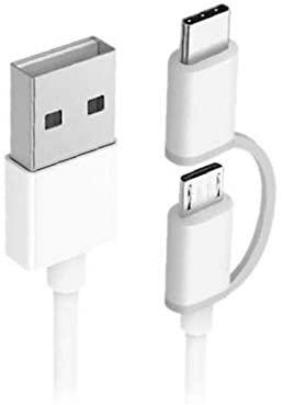 „Mi 2-in-1“ USB laidas („Micro USB“ iki C tipo) „Xiaomi USB-A“, C tipas