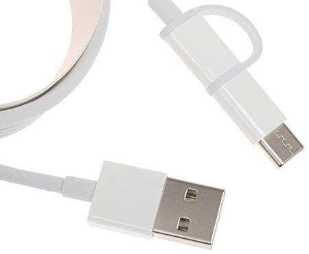 „Mi 2-in-1“ USB laidas („Micro USB“ iki C tipo) „Xiaomi USB-A“, C tipas