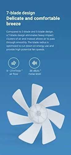 Ventiliatorius Xiaomi Mi Smart Standing Fan 2 Lite, Baltas