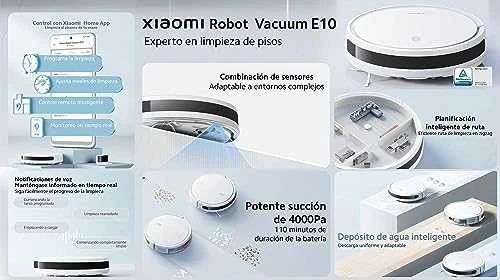 Dulkių siurblys - robotas Xiaomi E10, Baltas